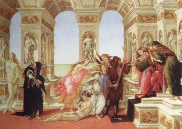 Sandro Botticelli calumny of apelles Germany oil painting art